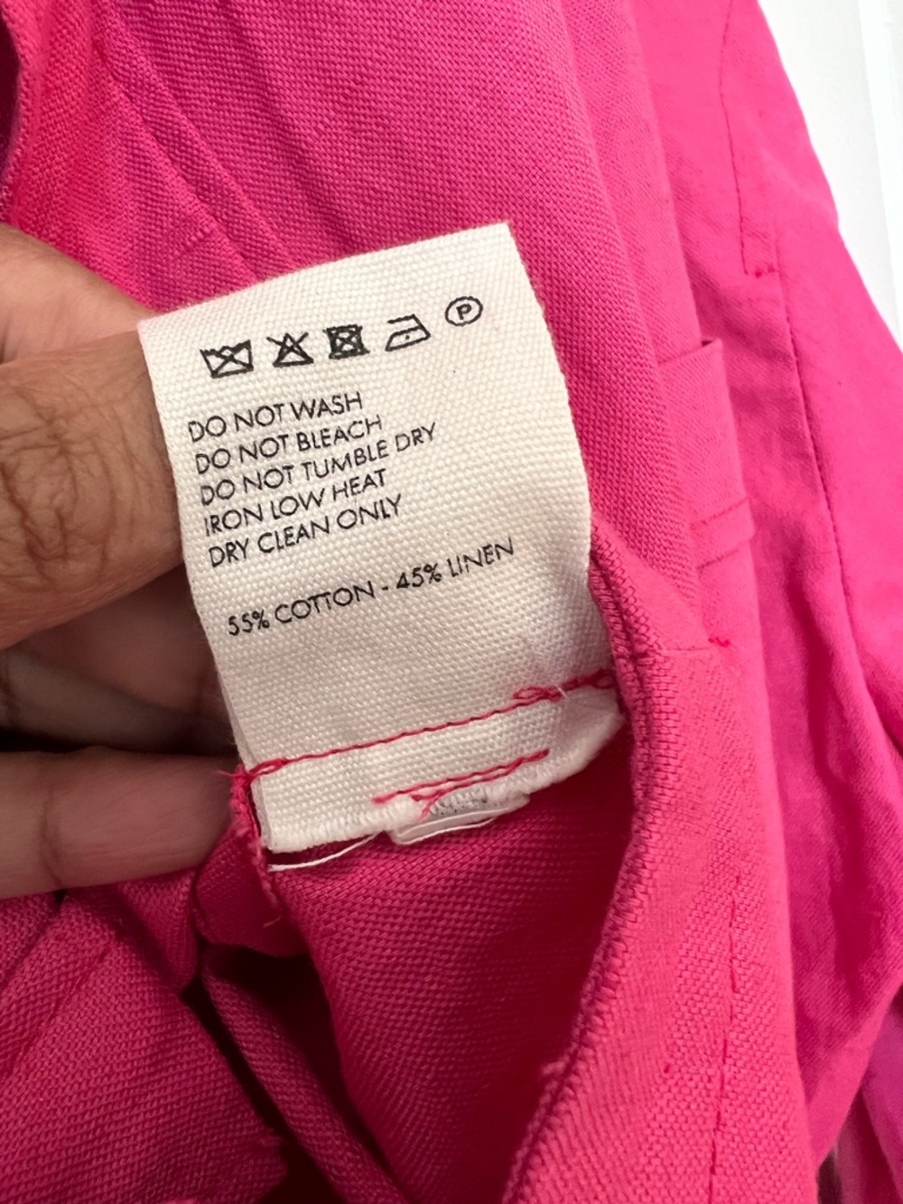 Jacquemus La Robe Baunhilha Pink Mini Shirt Dress FR 34 Cotton Linen Designer - Picture 10 of 10